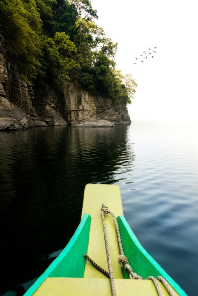 Boating in Dawki Umngot River Meghalaya
