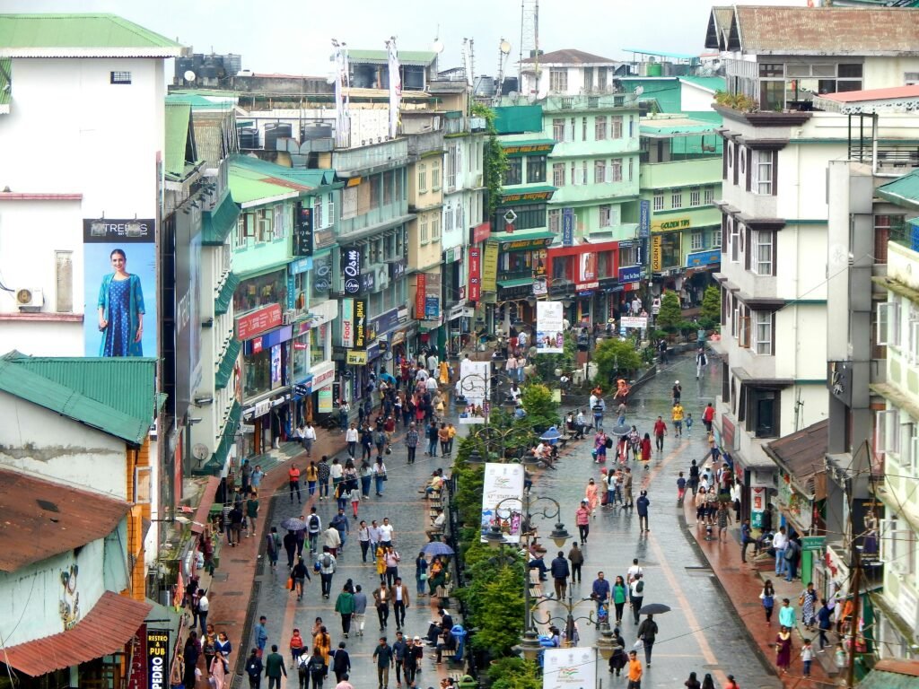 Police Bazar market area in Shillong Meghalaya